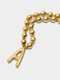 Collar Corto De Cuentas Dorado