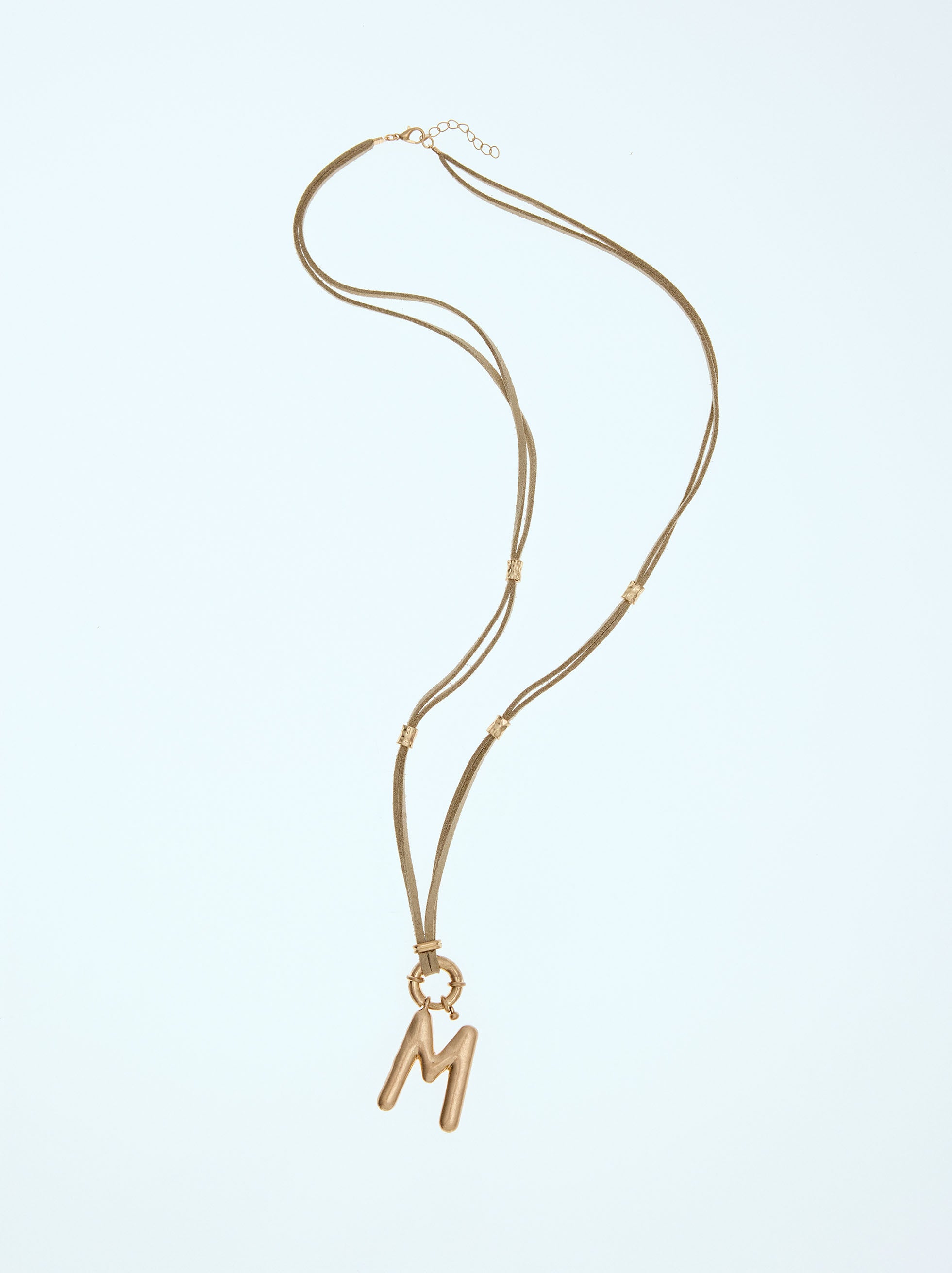 Collar De Cordón Con Letra