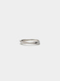 Anillo Cruzado Con Circonitas