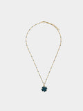 Collar Largo Con Esmalte - Acero Inoxidable