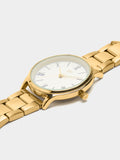 Reloj Dorado Con Pulsera De Acero Inoxidable