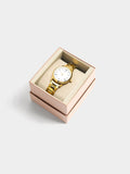 Reloj Dorado Con Pulsera De Acero Inoxidable