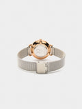 Reloj Bicolor De Malla Metálica