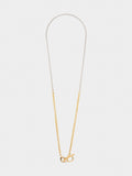 Set Bicolor De Collar + Pendientes + Anillo
