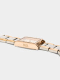 Reloj Bicolor Con Pulsera De Acero Inoxidable