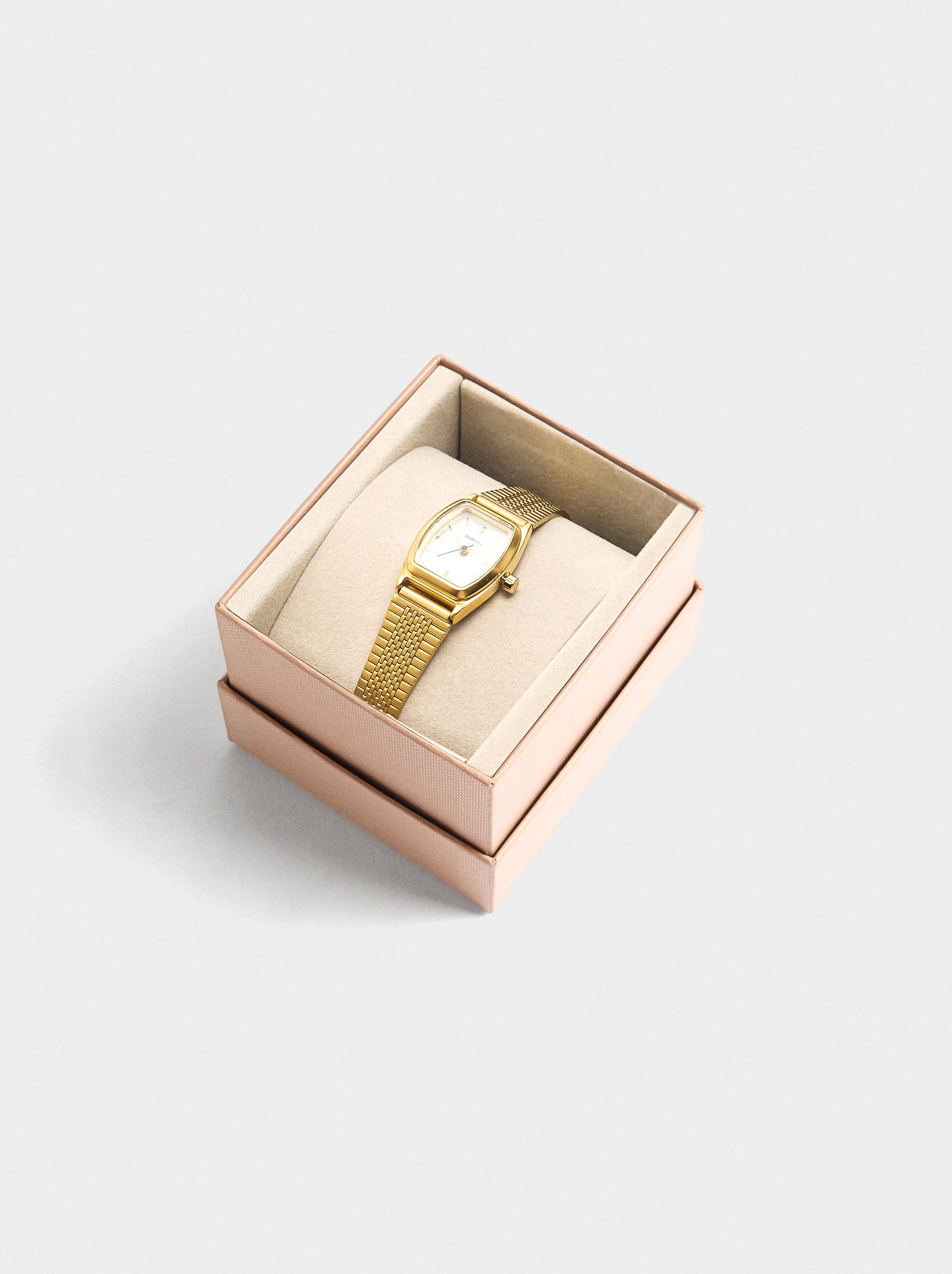 Reloj Cuadrado Con Pulsera De Acero Inoxidable