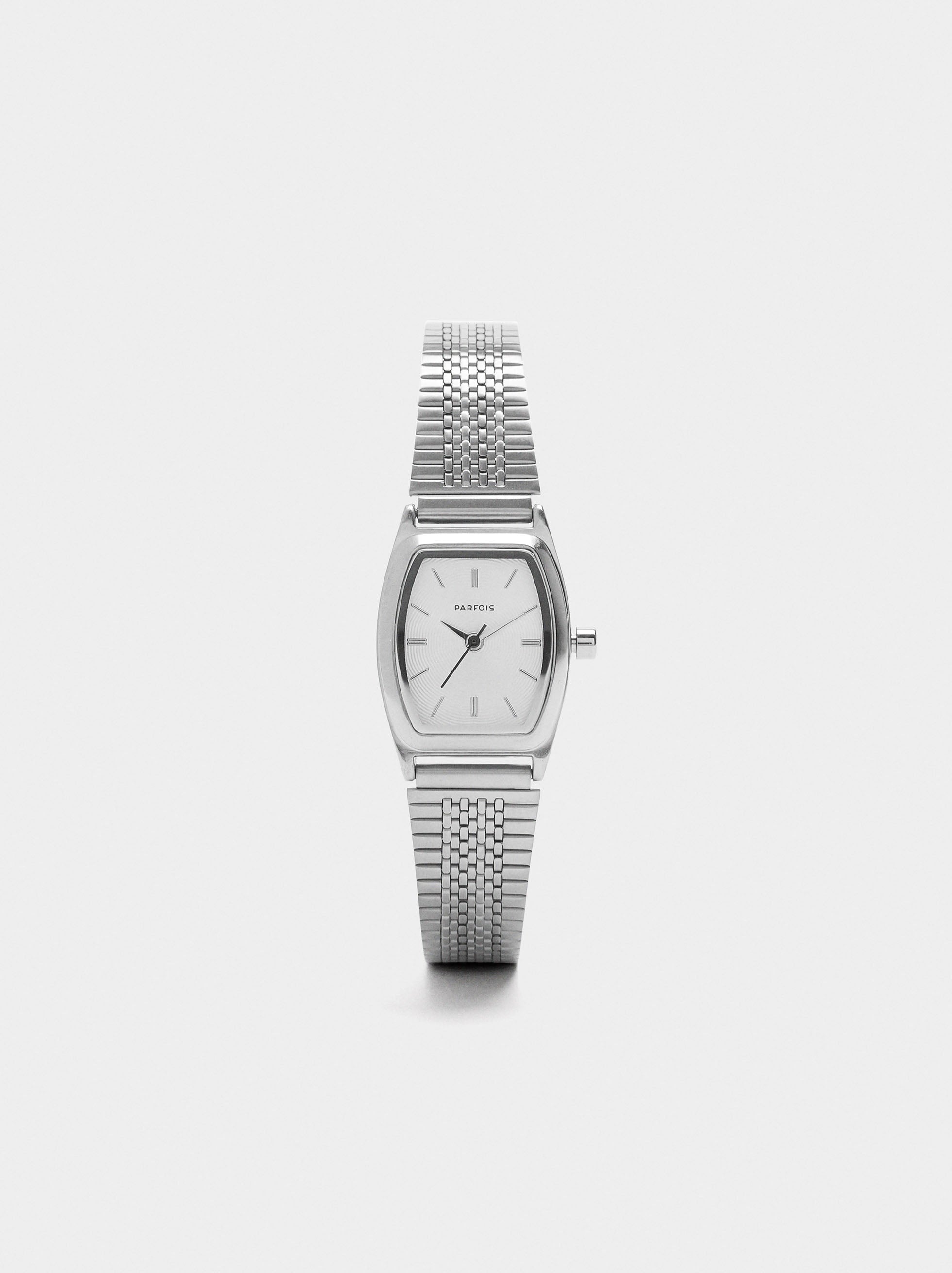 Reloj Cuadrado Con Pulsera De Acero Inoxidable