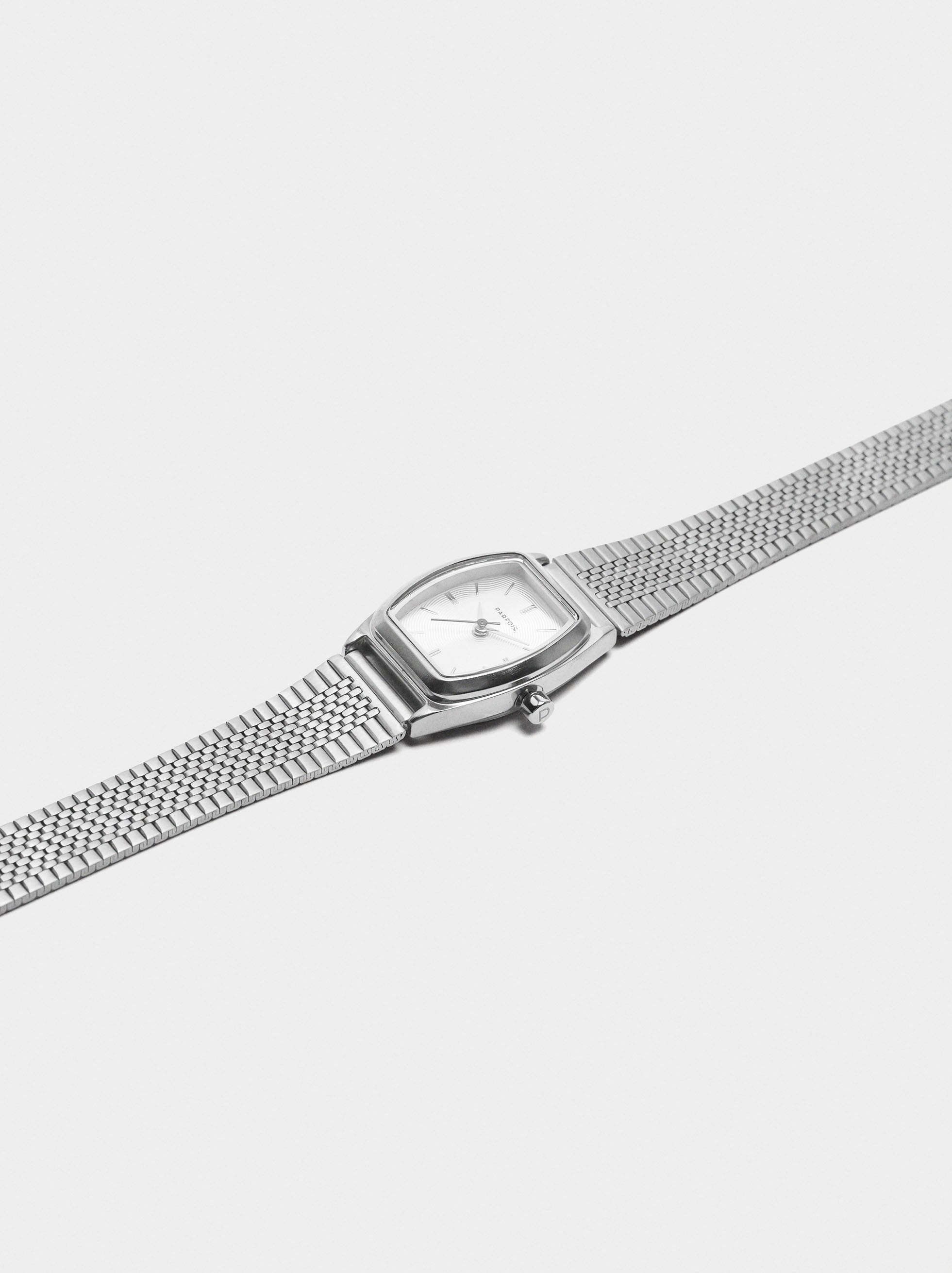 Reloj Cuadrado Con Pulsera De Acero Inoxidable