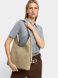 Bolso De Hombro De Piel Serraje