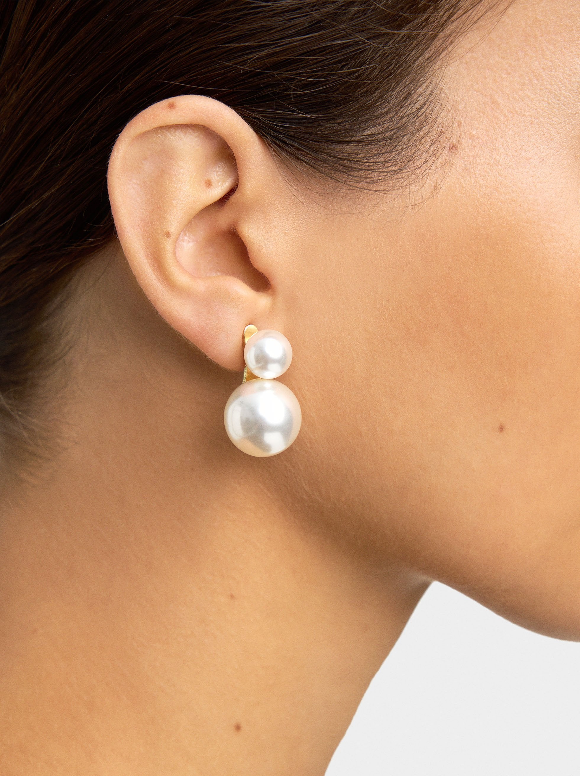 Pendientes Cortos De Perlas
