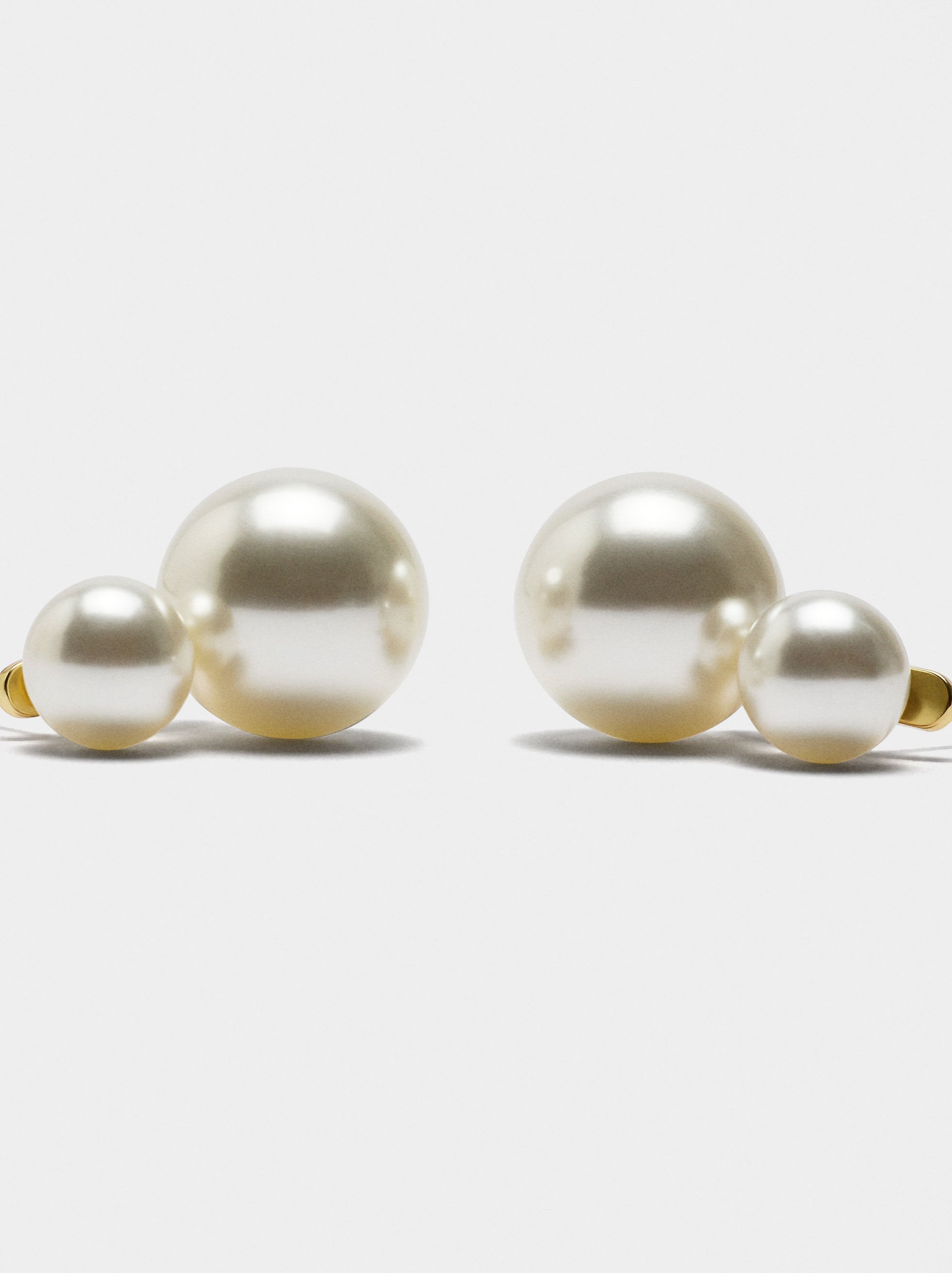 Pendientes Cortos De Perlas