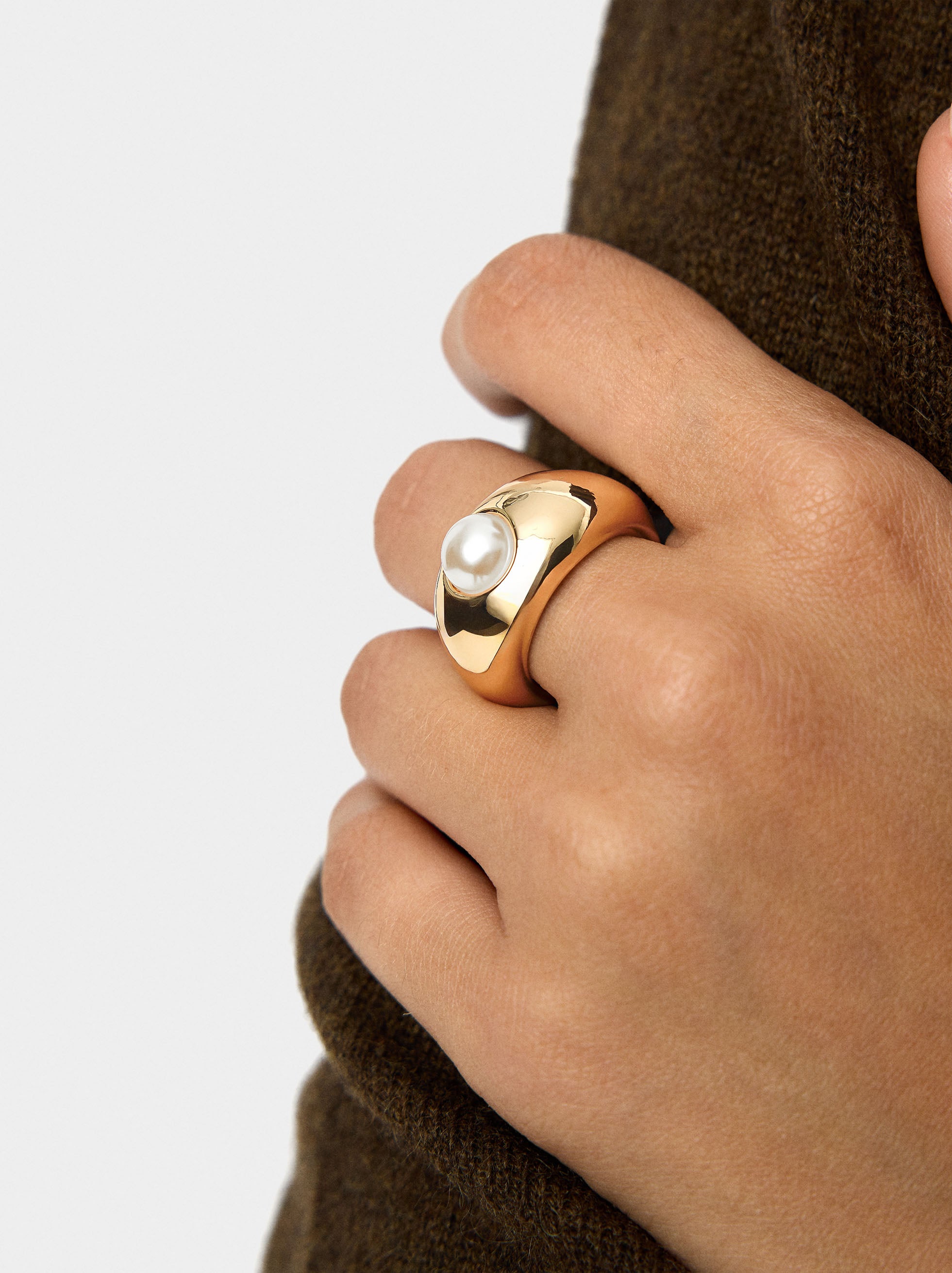 Anillo Con Perla