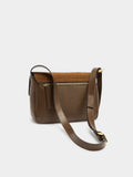 Bolso Bandolera Con Piel
