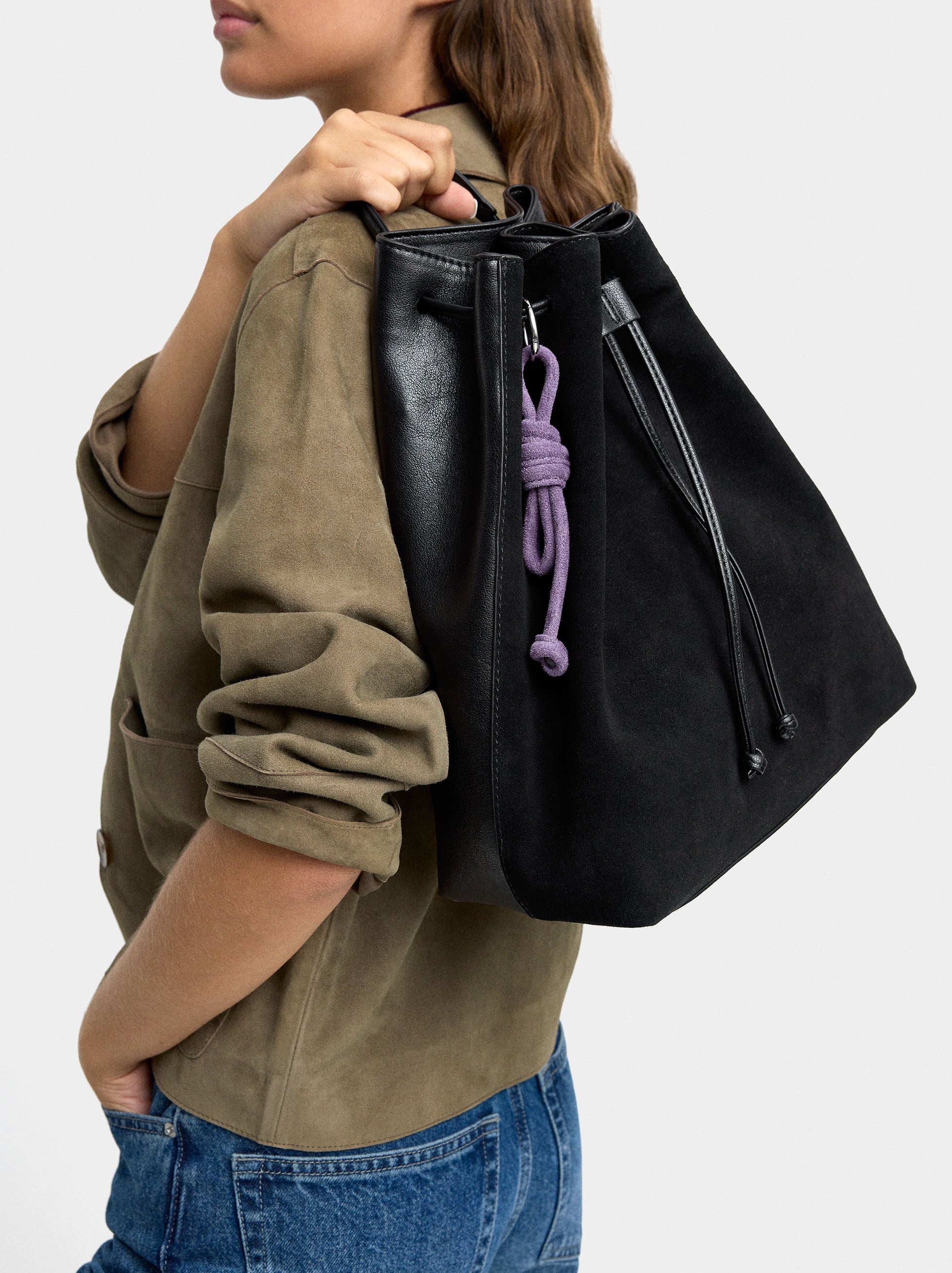 Mochila Con Piel