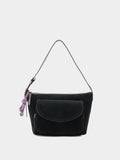 Bolso De Hombro Con Piel