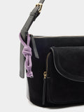 Bolso De Hombro Con Piel