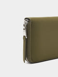 Cartera De Textura Suave Con Cierre De Cremallera M