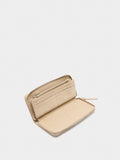 Cartera De Textura Suave Con Cierre De Cremallera L