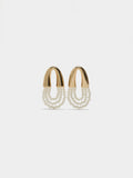 Pendientes De Arco Con Perlas