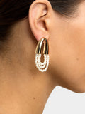 Pendientes De Arco Con Perlas