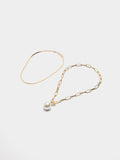 Set De Collares Cortos Con Colgante De Perla