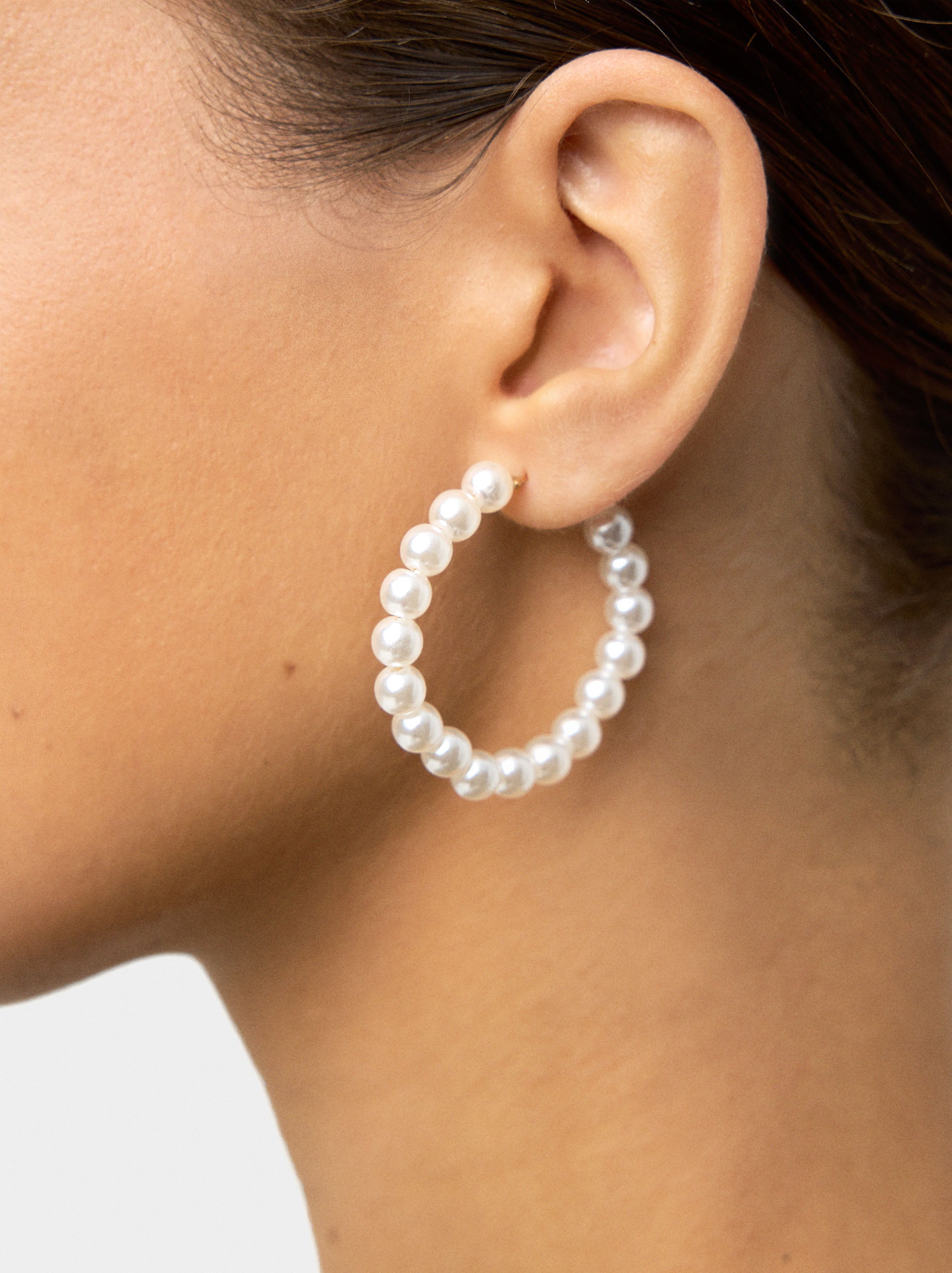Aros Con Perlas