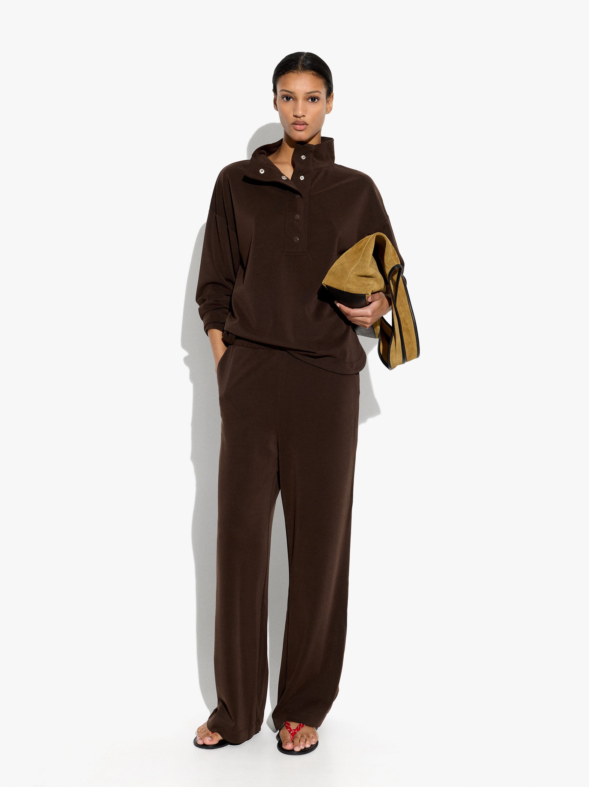 Sudadera Con Botones Tacto Suave