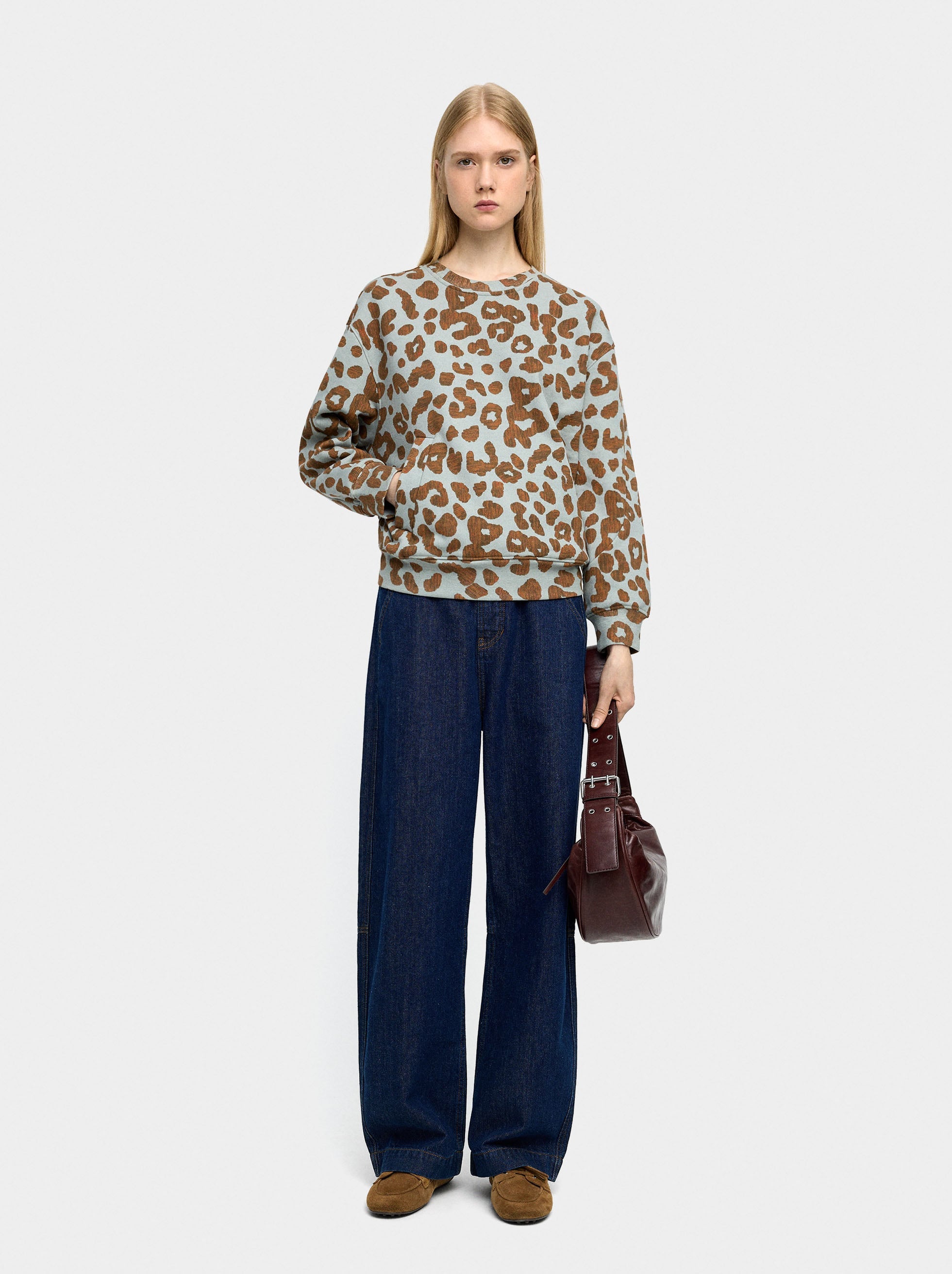 Sudadera Con Estampado Animal