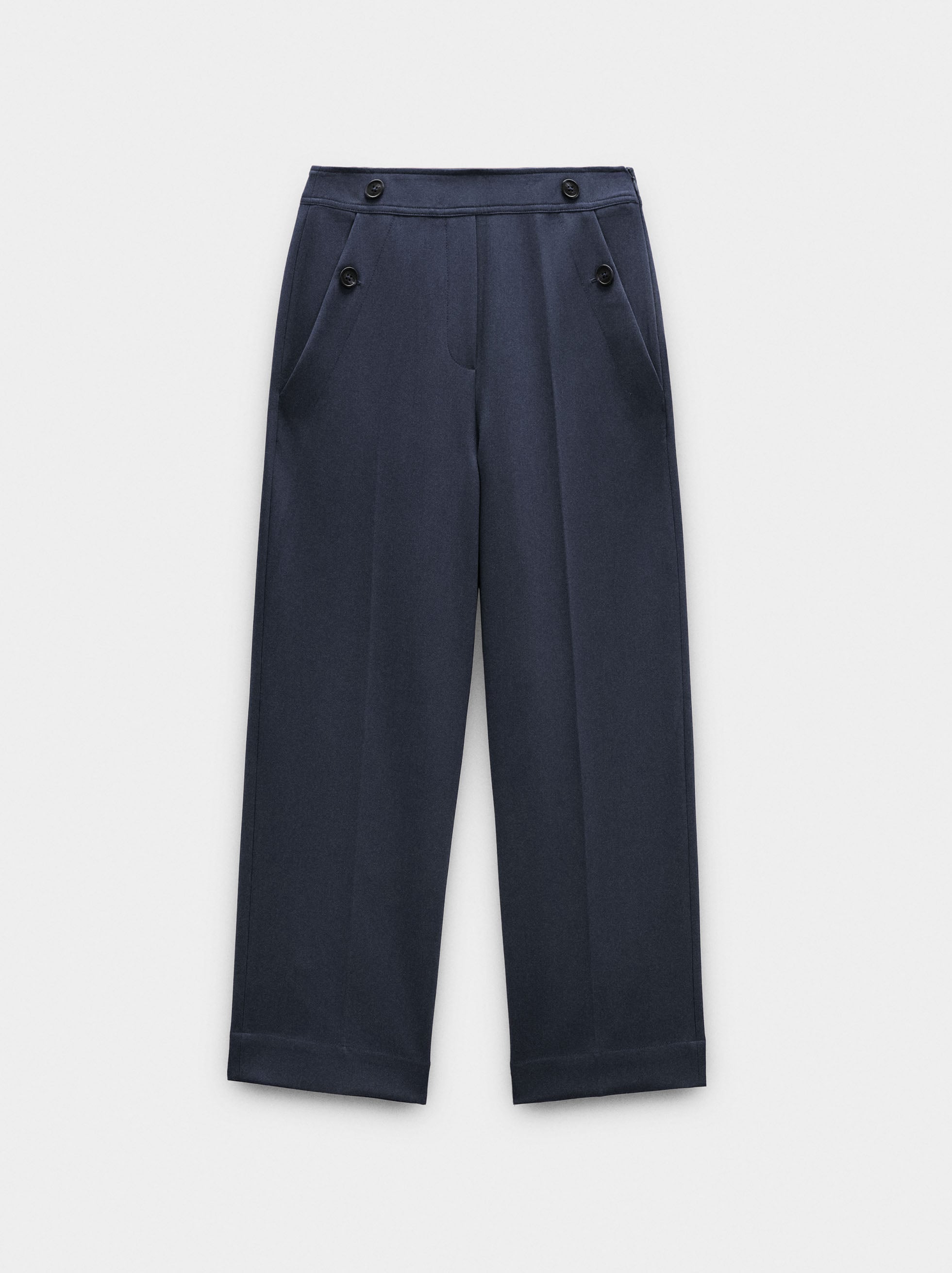 Pantalón Fluido Con Bolsillos