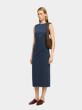 Vestido Midi Con Raya Diplomática