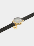 Reloj De Malla Metálica Con Charm Love