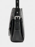 Bolso Bandolera Con Piel