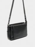 Bolso Bandolera Con Piel