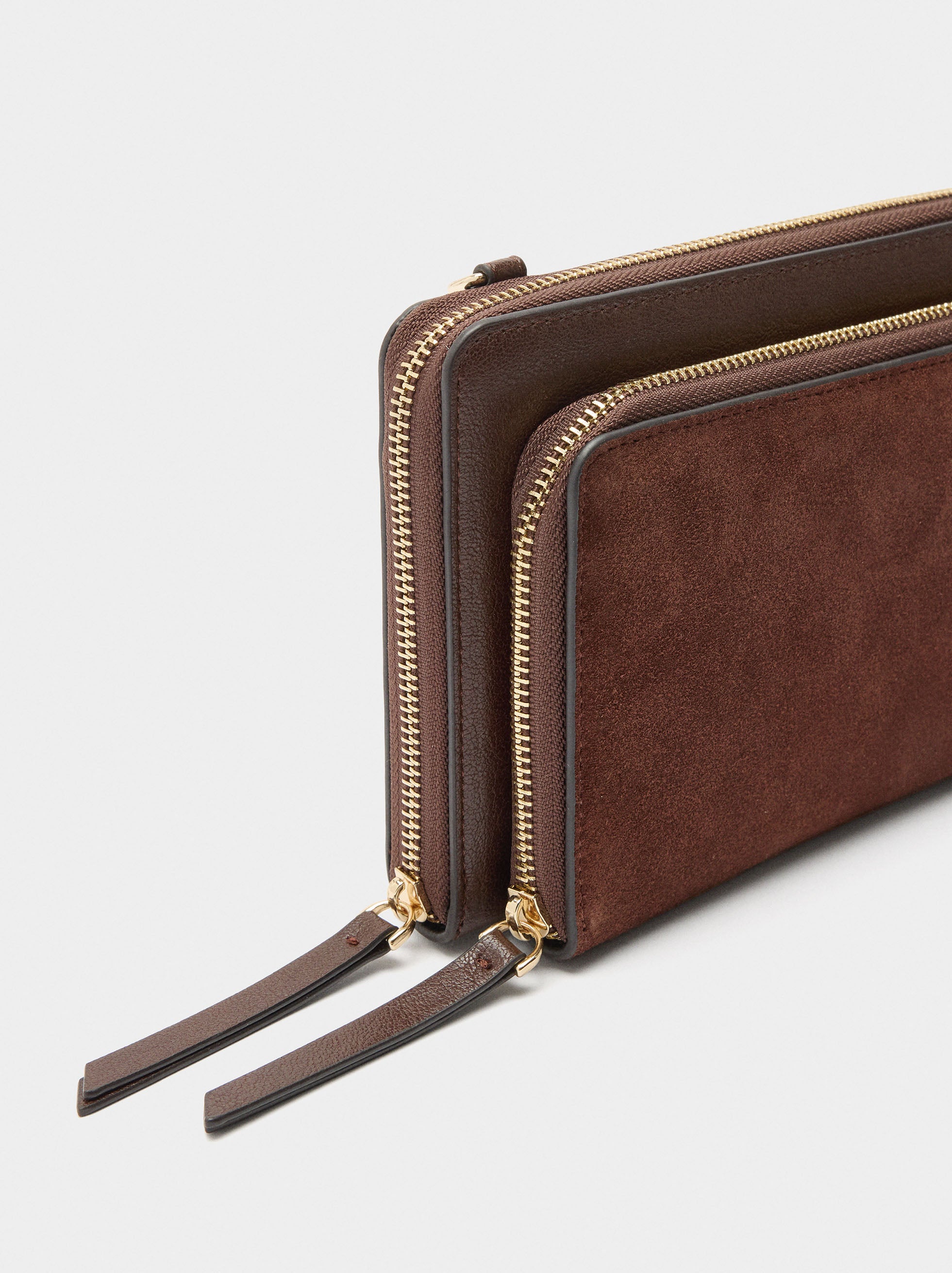 Cartera Con Piel Y Bandolera
