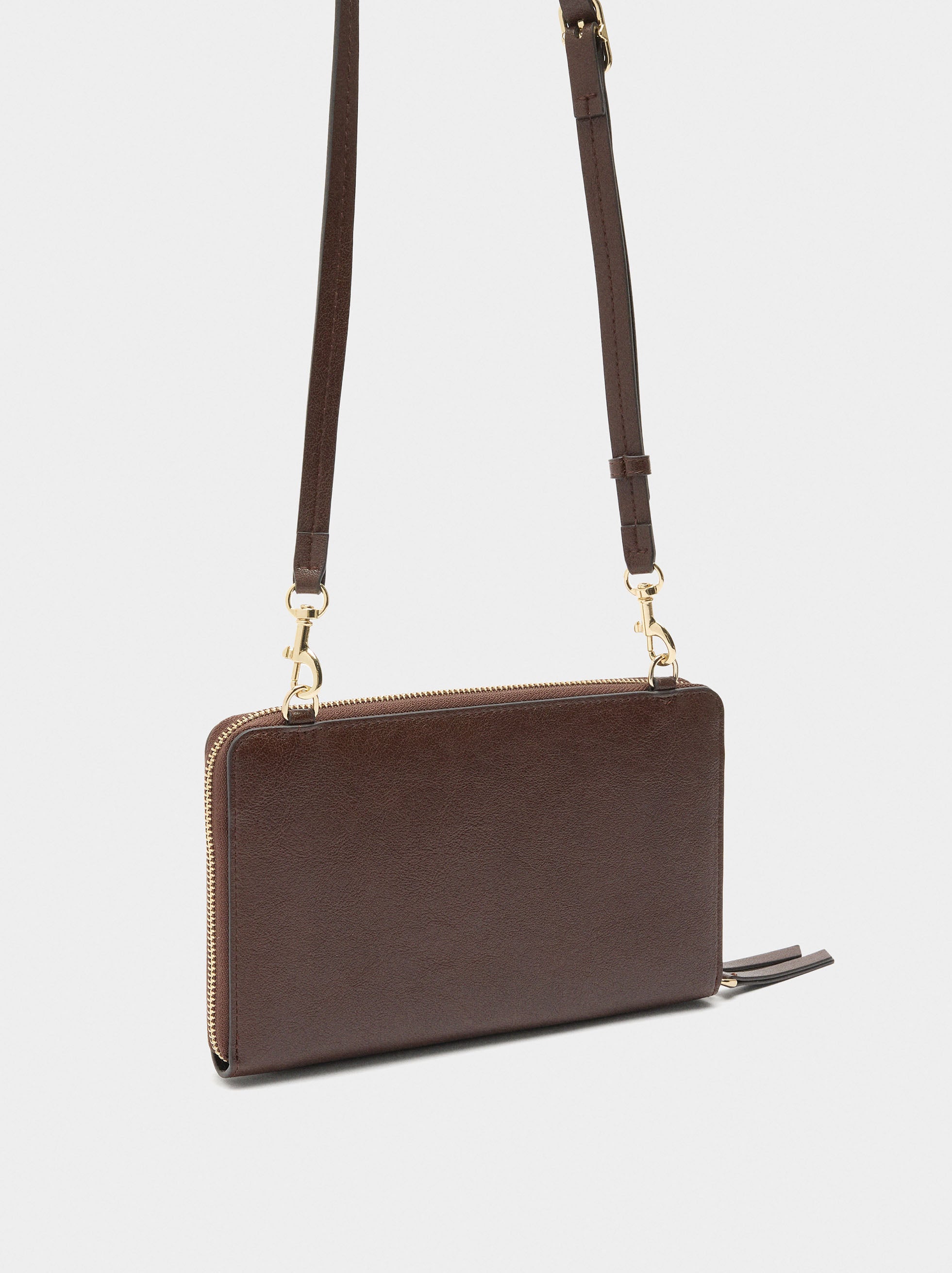 Cartera Con Piel Y Bandolera