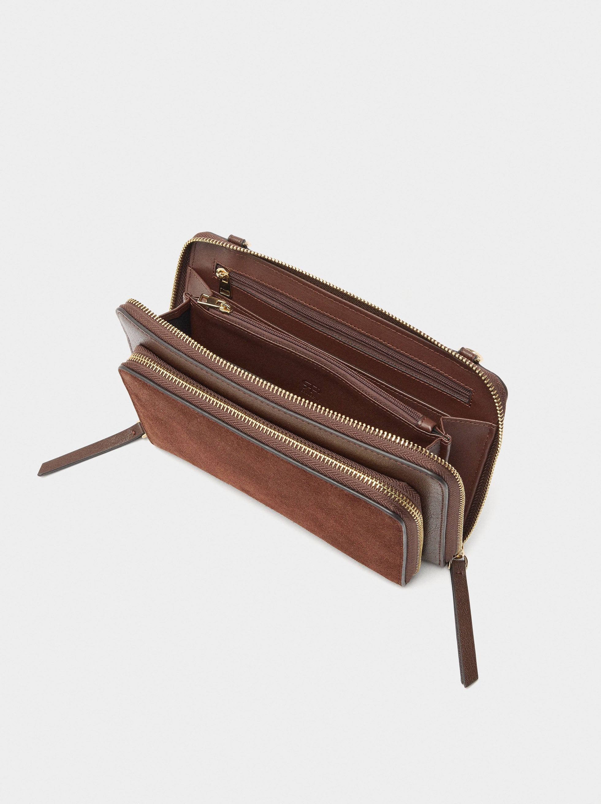 Cartera Con Piel Y Bandolera