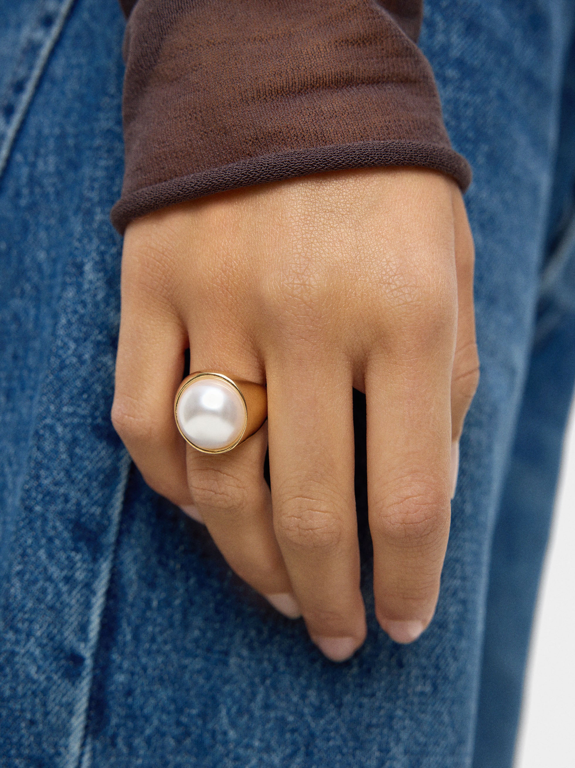Anillo Con Perla
