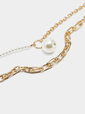 Set De Collares De Eslabones Con Perlas