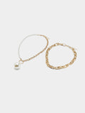 Set De Collares De Eslabones Con Perlas