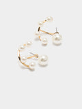 Pendientes Earjacket Con Perlas