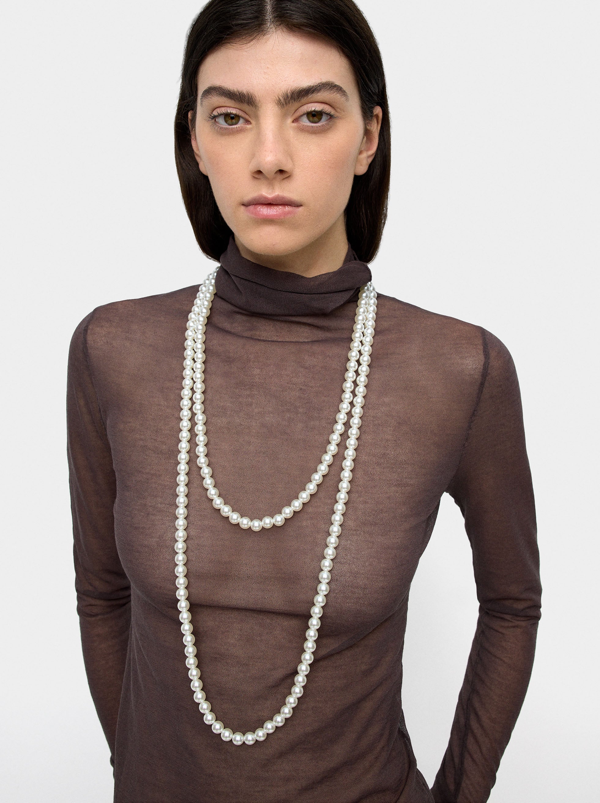 Collar De Perlas De Dos Vueltas