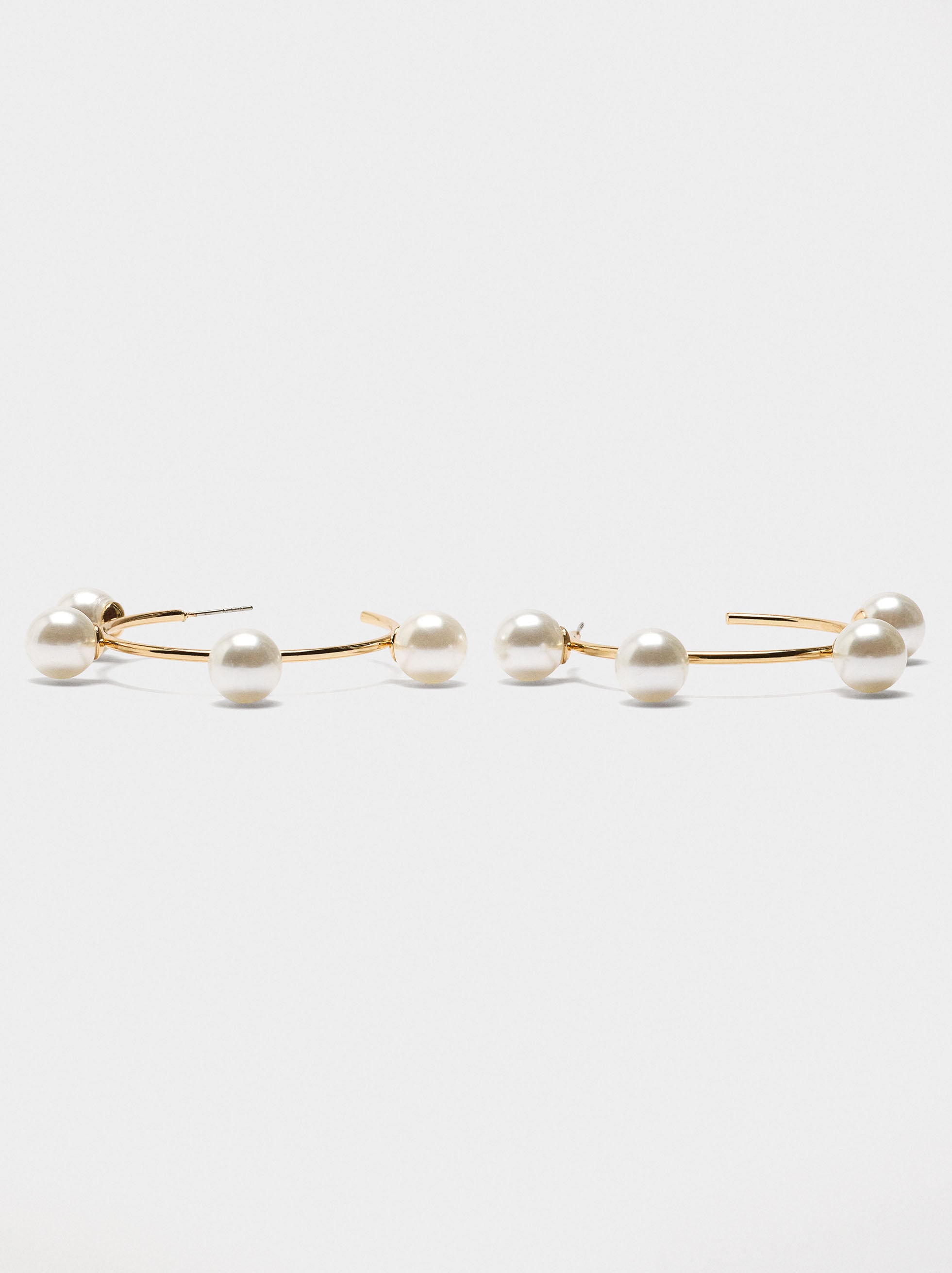 Aros Abiertos Con Perlas
