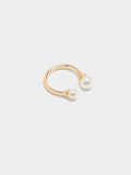 Anillo Abierto Con Perlas