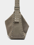 Bolso De Mano Efecto Piel Con Tachuelas