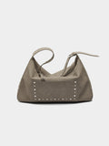Bolso De Mano Efecto Piel Con Tachuelas