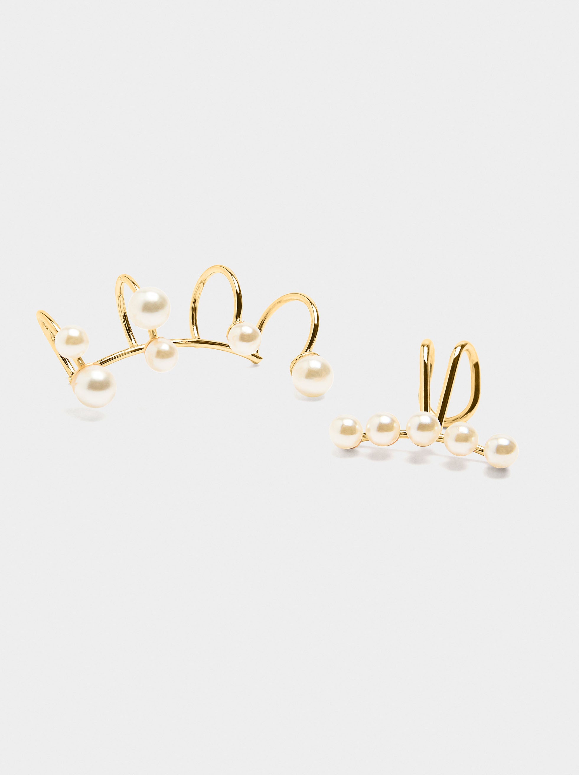 Set De Earcuffs De Perlas