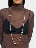 Collar Largo Con Perlas