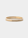 Set De Pulseras Rígidas Con Perlas