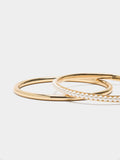 Set De Pulseras Rígidas Con Perlas