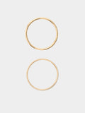Set De Pulseras Rígidas Con Perlas